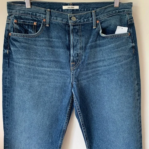 GRLFRND Tatum Crop Flare Distressed Raw Hem Jeans Sz 30 - Picture 4 of 12